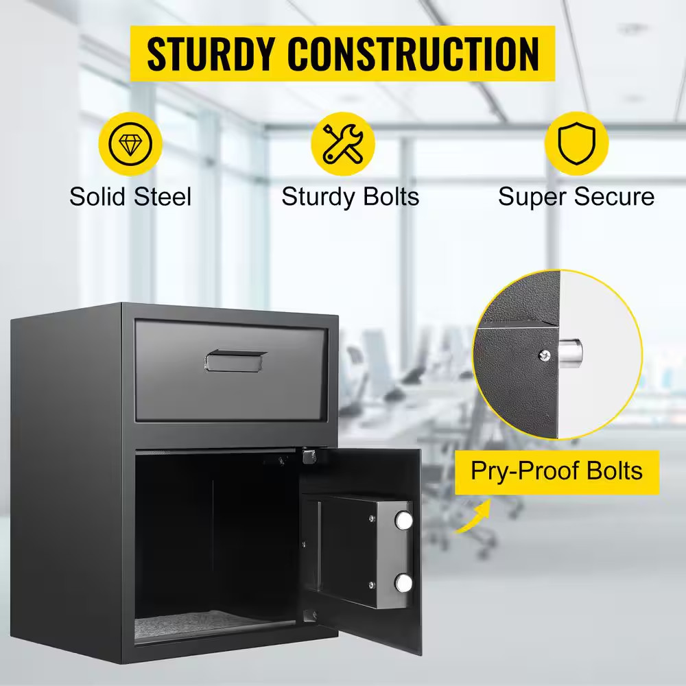 Digital Depository Safe Carbon Steel Electronic Code Lock Depository Safe with D