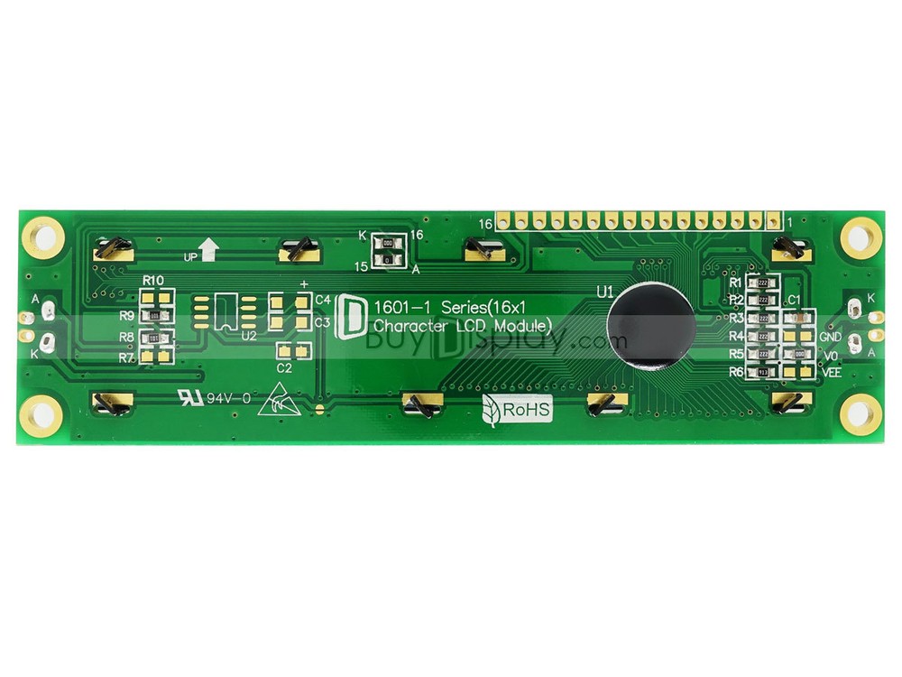 5V 16x1 Blue LCD Big Character Module Display HD44780 Controller w/Tutorial