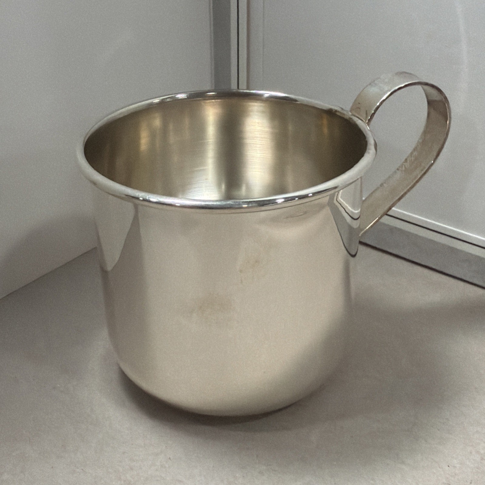 ITALY  STERLING .925 Silver  Baby’s  Cup/Mug 64 mm/2.6 in 63gr/2.02ozt Brand new