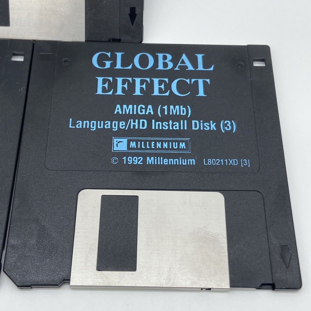 1992 GLOBAL EFFECT GAME AMIGA COMPUTER 3.5" INCH FLOPPY Disk Untested