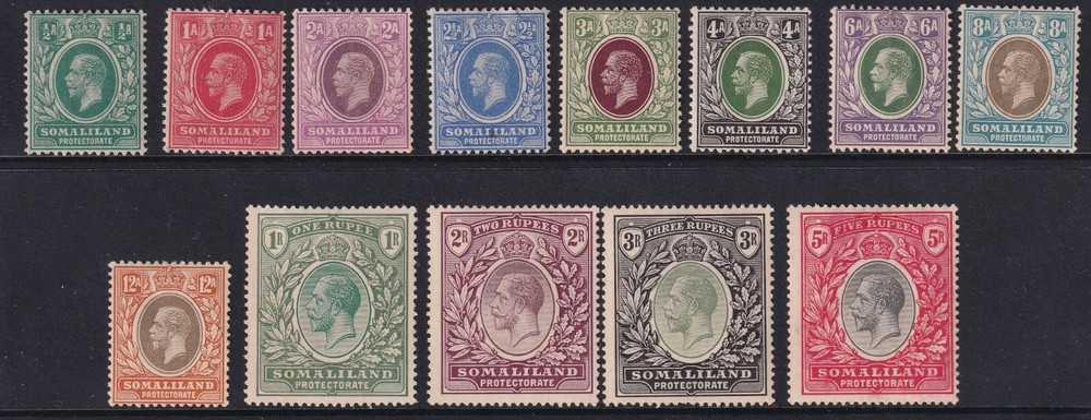 SOMALILAND 1921 set SG73-85 - Mounted Mint
