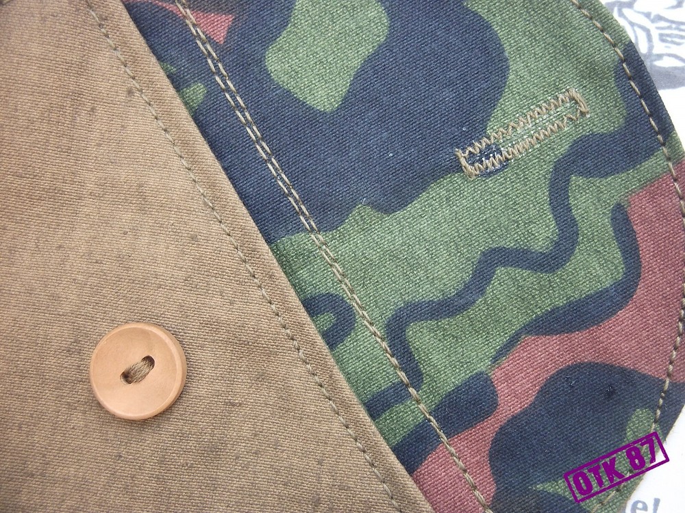 Document pouch, green SS trophy liner, + document RKKA WW2, reproduction