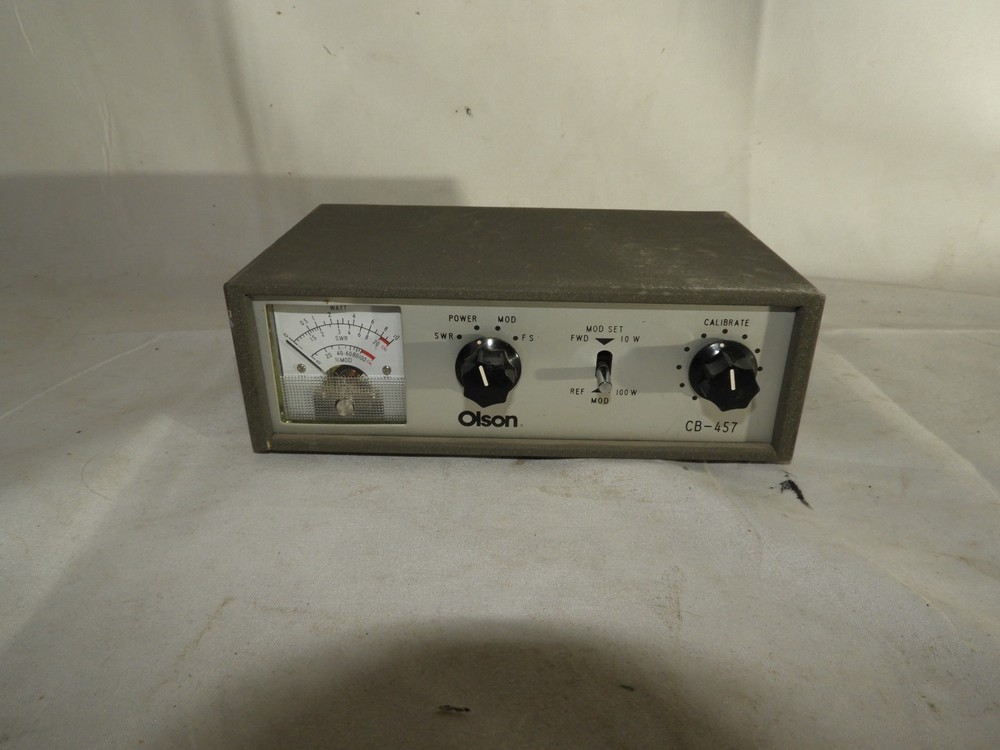 Olson CB-457 Watt SWR Modulation Meter Analyzer Untested