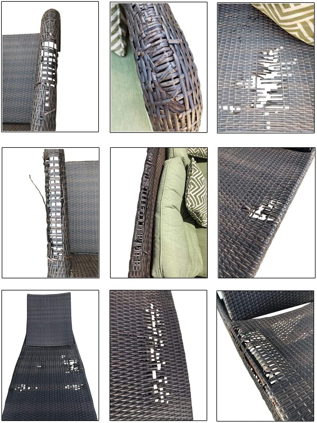 120 Ft Wicker Repair Kit Wicker Supplies Rattan for Patio Chair Repair Flat