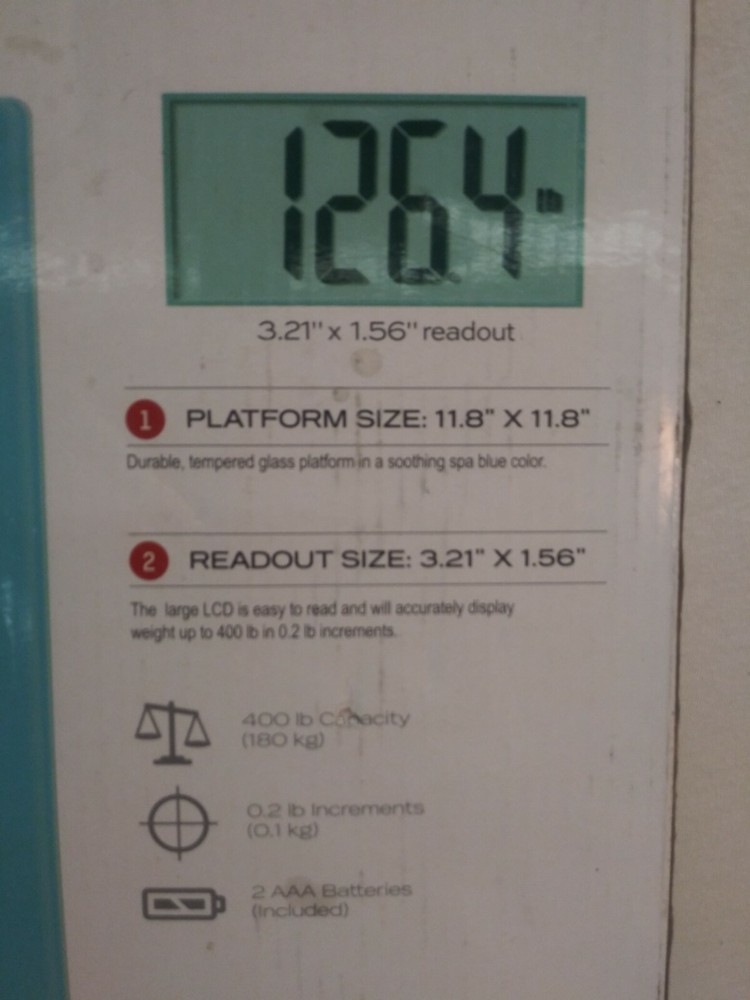 TAYLOR GLASS DIGITAL BATH SCALE