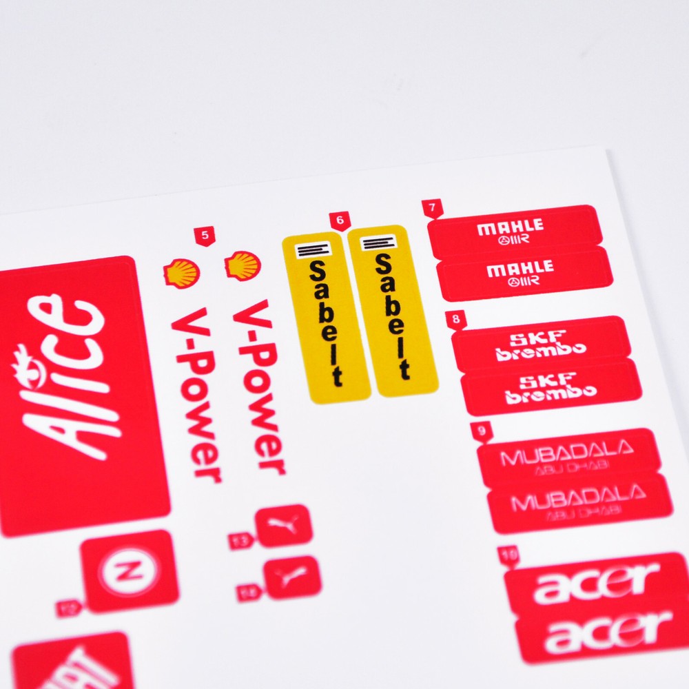 Replacement sticker for set 8157 Precut sticker