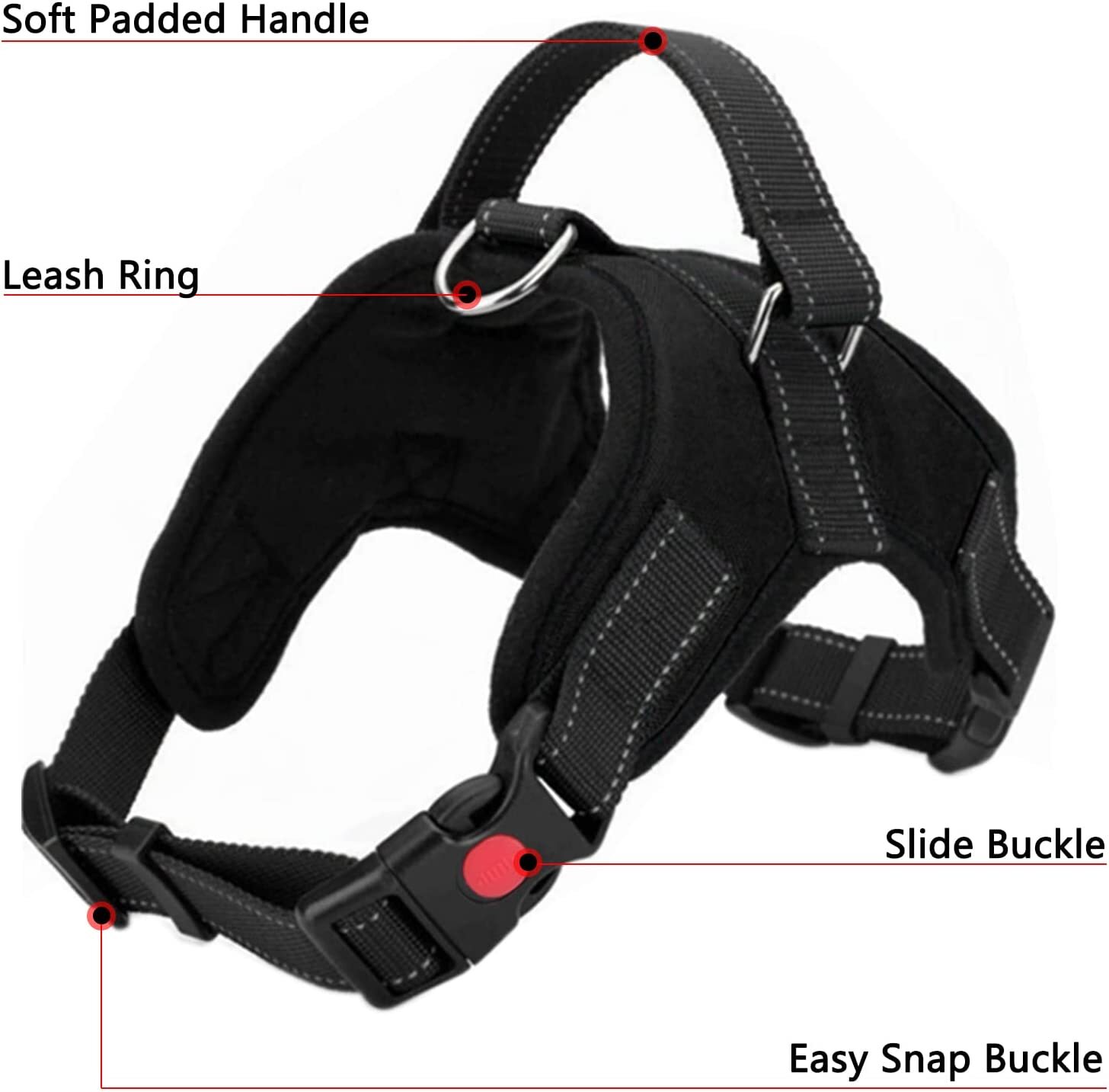 Dog Harness No Pull For Small Medium Large Dogs Anti Pull Strong And Adjustable