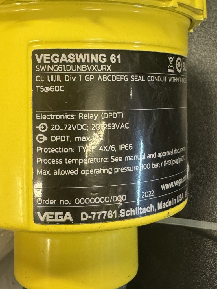 Vega SWING61.DUNBVXURX Universal Vibrating Switch