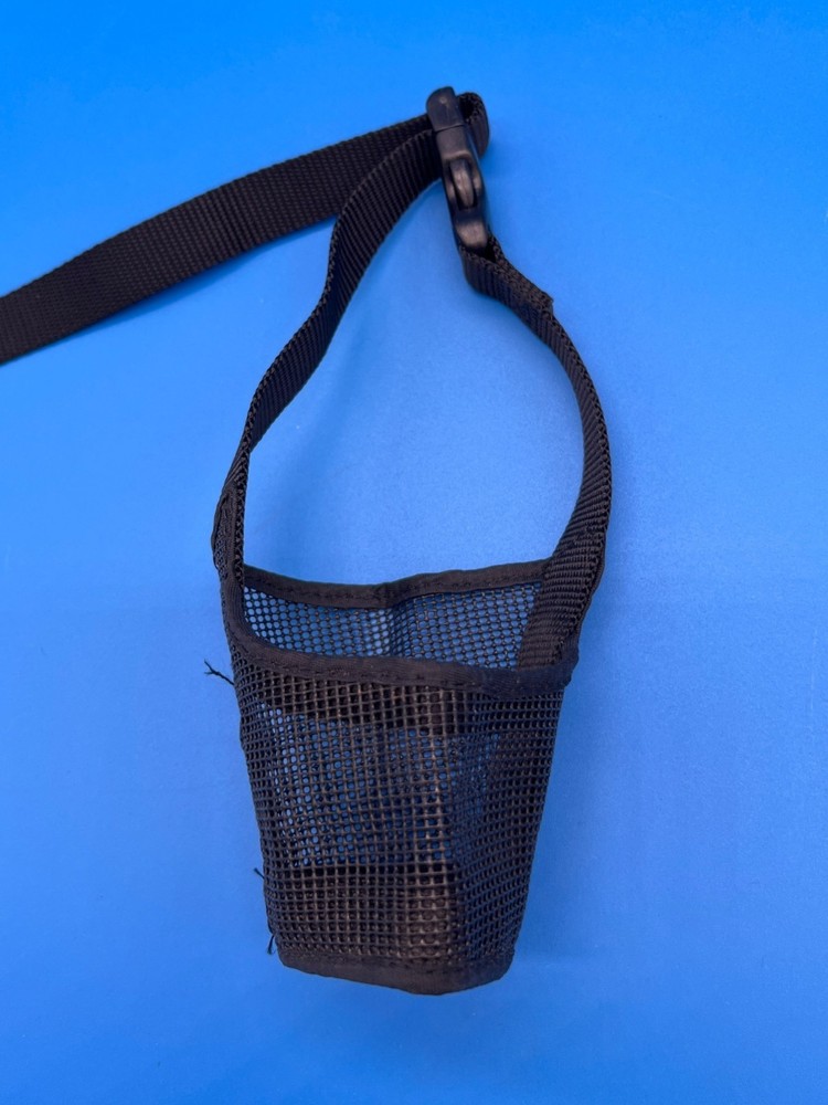 Dog Muzzle Black Mesh With Adjustable Strap Size 2