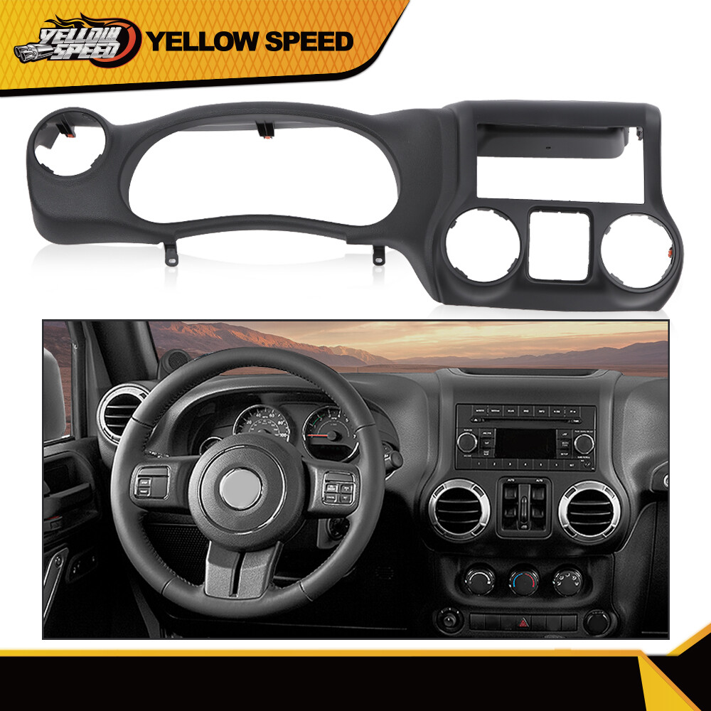 Fit For 2011-2014 Jeep Wrangler Dash Instrument Cluster Trim Panel Bezel New