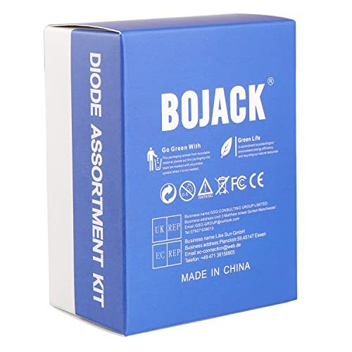BOJACK 14 Value 240 pcs Diode Assortment Kit Contain Rectifier/Fast