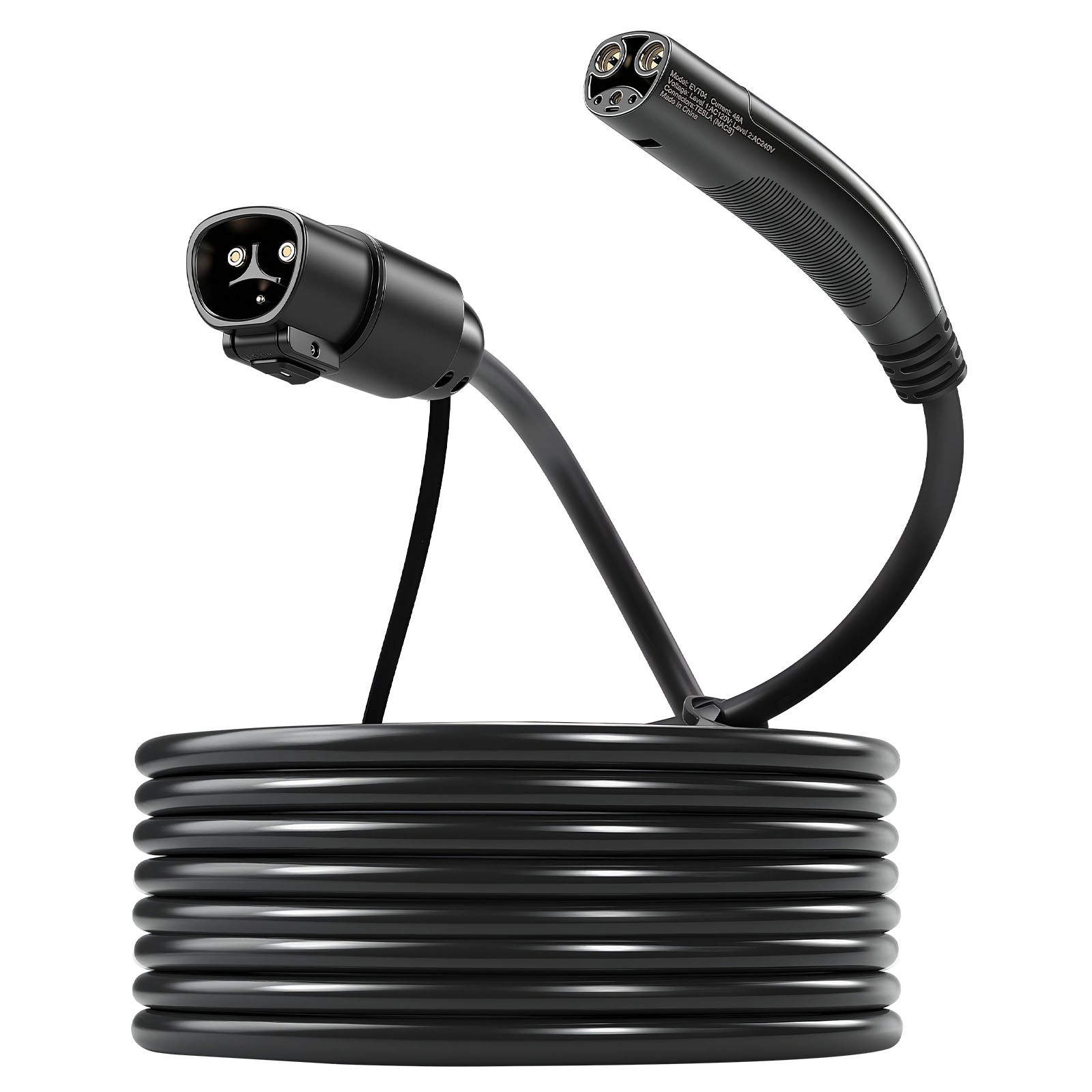 VEVOR EV Charger Extension Cable for Tesla Extension Cord 48A 40 ft 240V 11.52kW