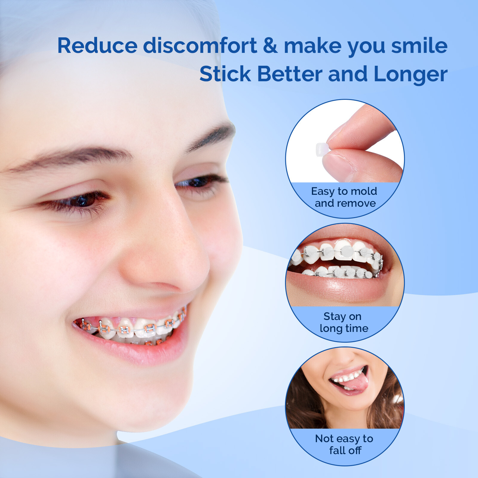 10 Packs Dental Orthodontic Wax for Bracket Brace