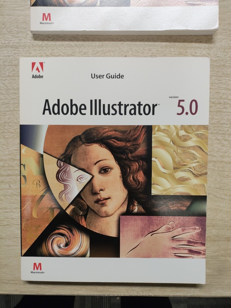 Adobe Illustrator 5.0 - Macintosh Tutorial & User Guide Manuals - Manuals Only