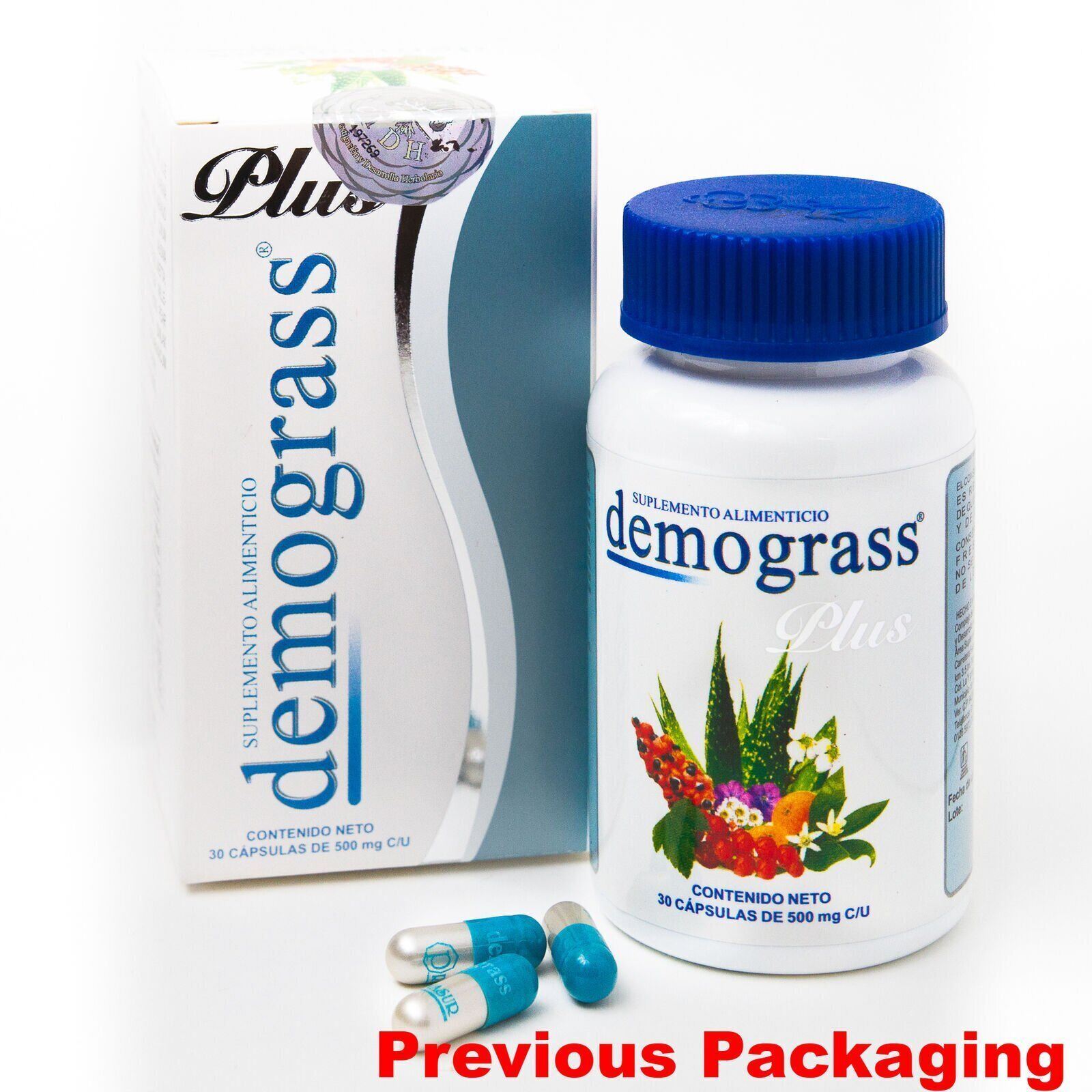 2 Demograss PLUS 60 DAY Supply GUARANTEED Original Demograss 2 MESES 60 CAPSULES