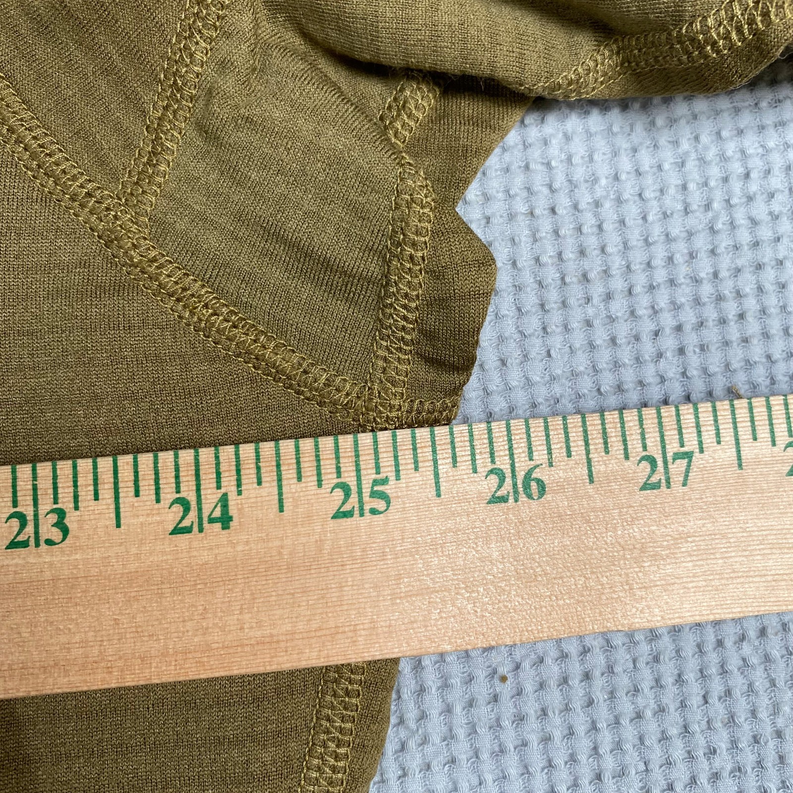 New USMC Polartec FROG Grid Fleece Waffle L2 1/2 Zip Pullover Coyote Brown LARGE