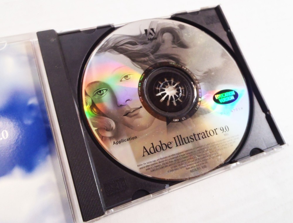 ILLUSTRATOR 9.0 Windows Install CD Activation Serial Number EDUCATION Version NM