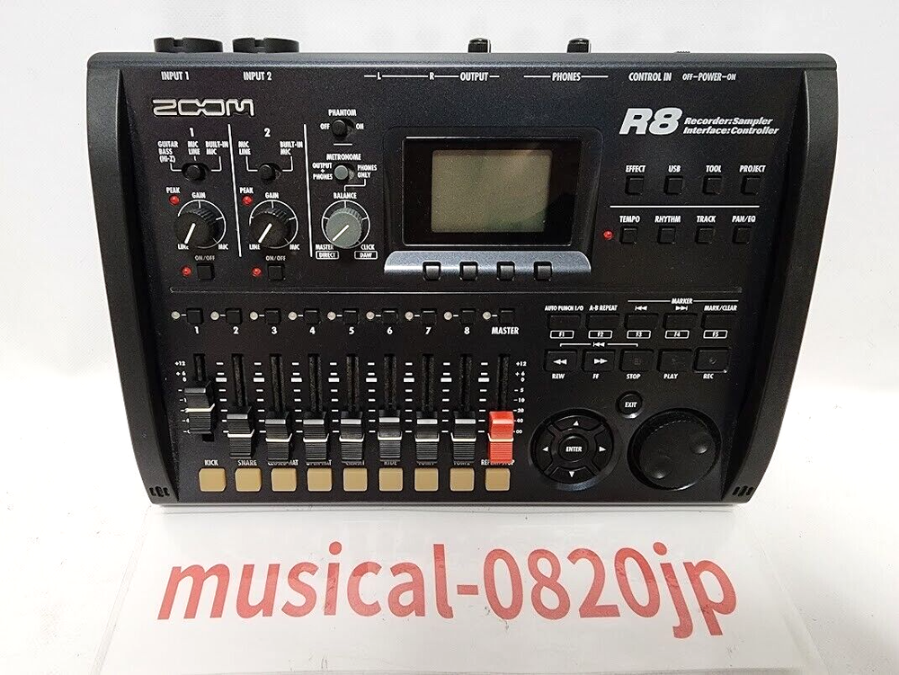 ZOOM R8 Multitrack 8 Track Digital Recorder Sampler
