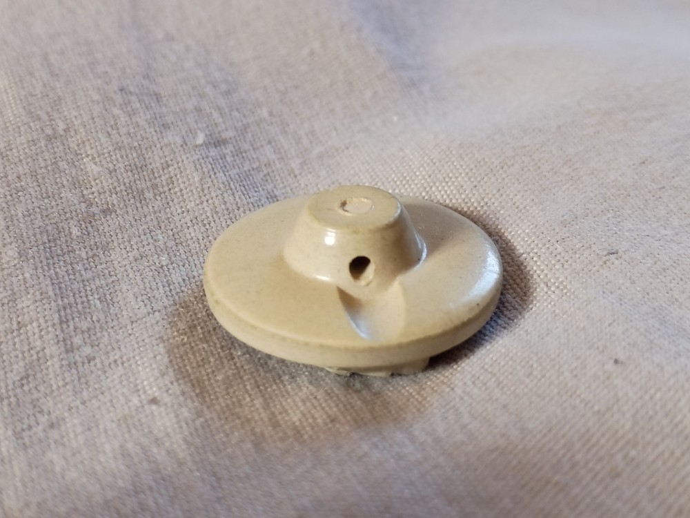 Antique Cameo Portrait Composition Button.