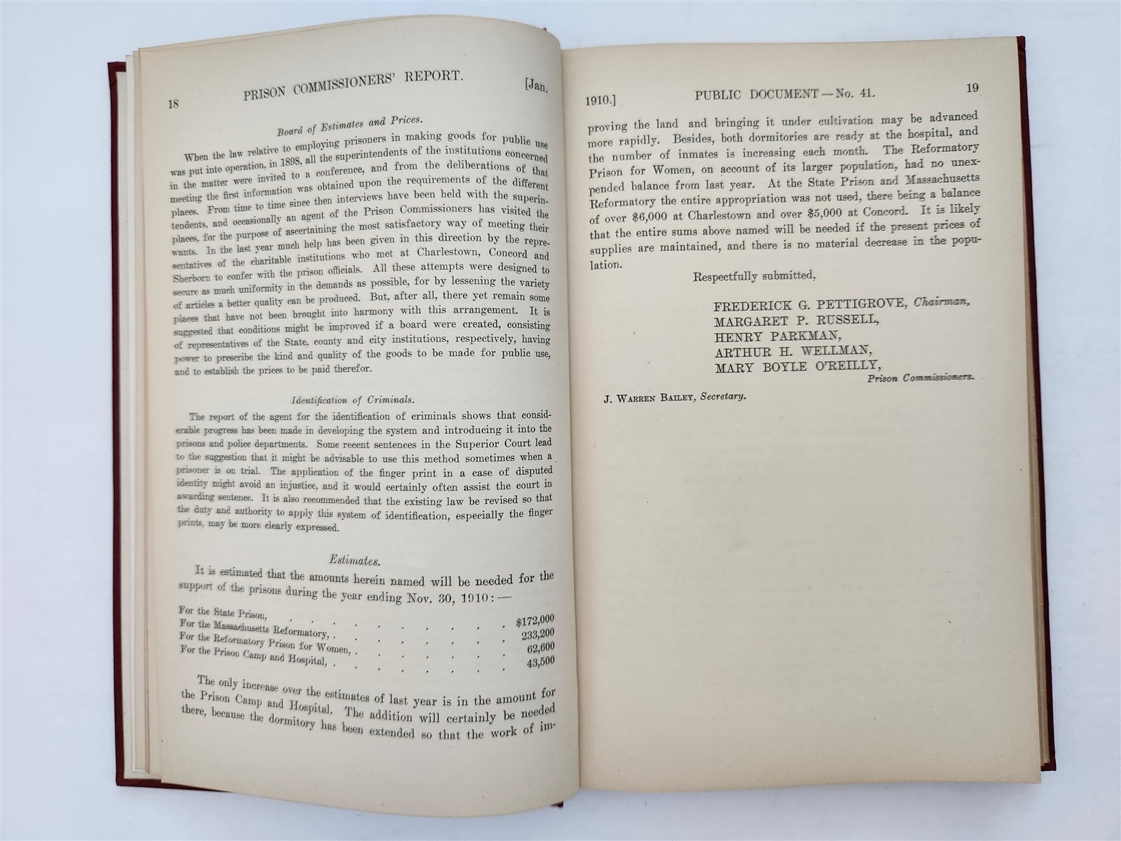 1910 antique MASSACHUSETTS PRISONS murder convicts hospital photos criminology