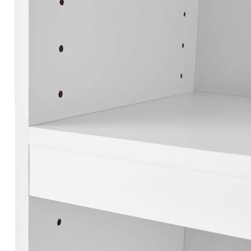 Mainstays Framed 5-Shelf Bookcase, White