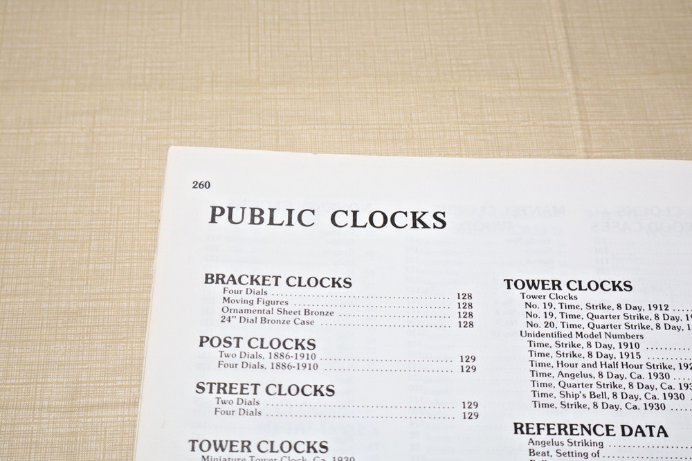 Seth Thomas Clock's and Movements Book