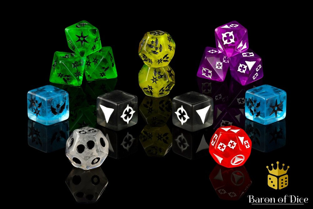 Galactic RPG, Dice Set - 14 Premium Dice