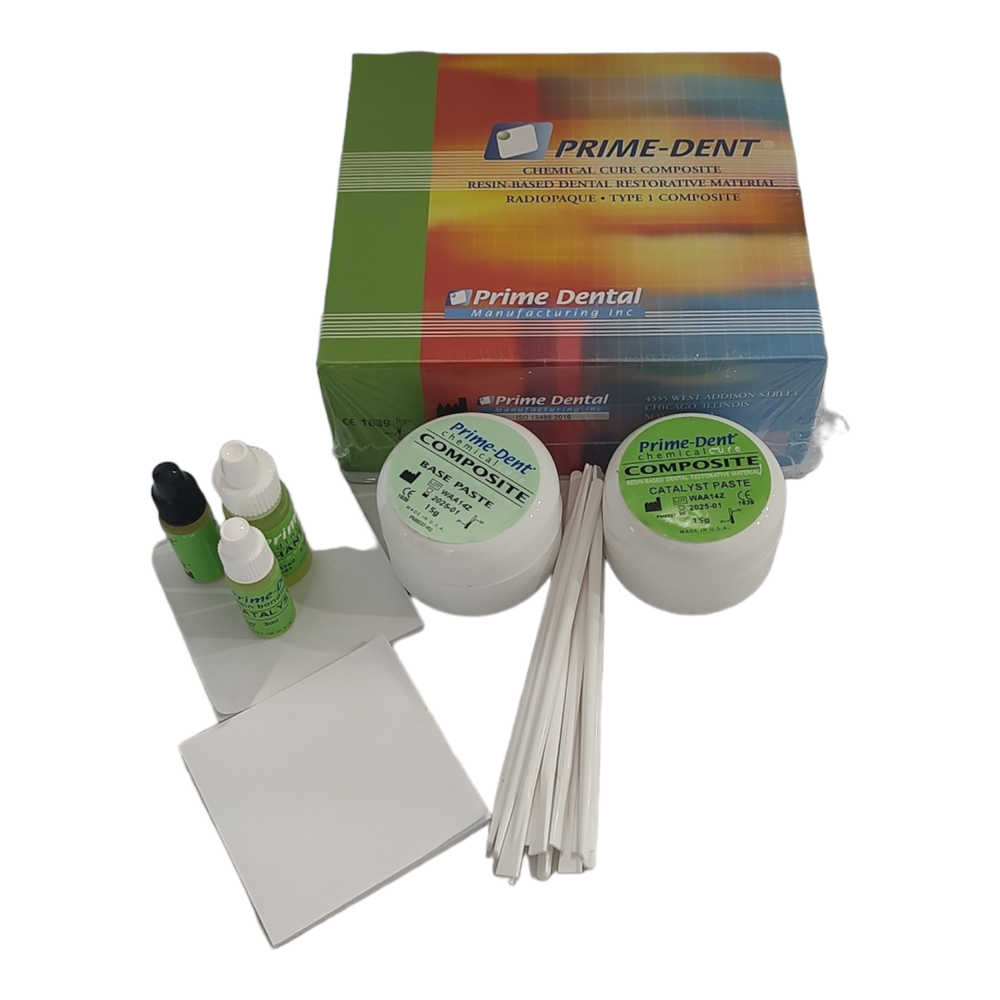 Temporary repair kit for cracks and chips on a tooth