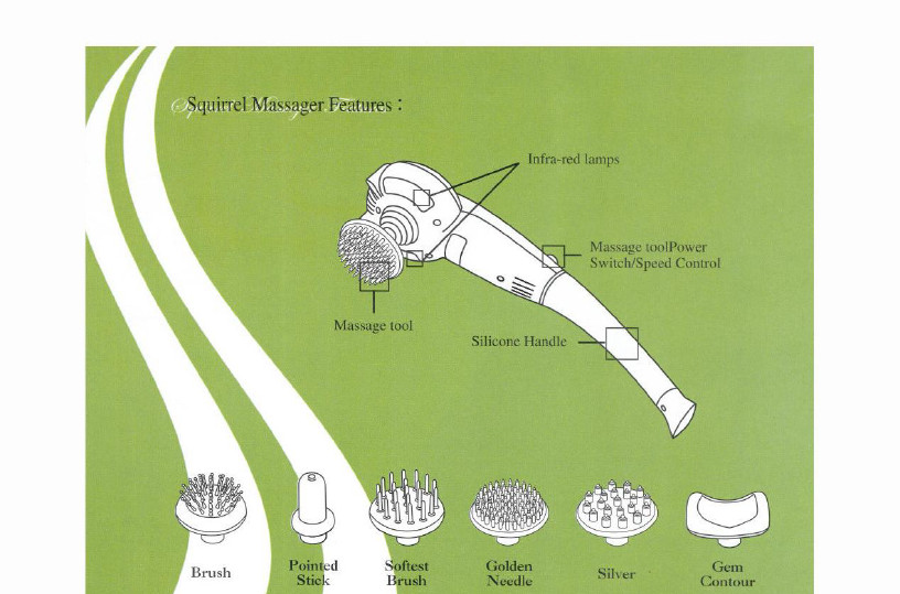 Squirrel Massage Attachment ONLY PLS READ! 1-CHOICE ~ Redfern & BACKplus SQM-330