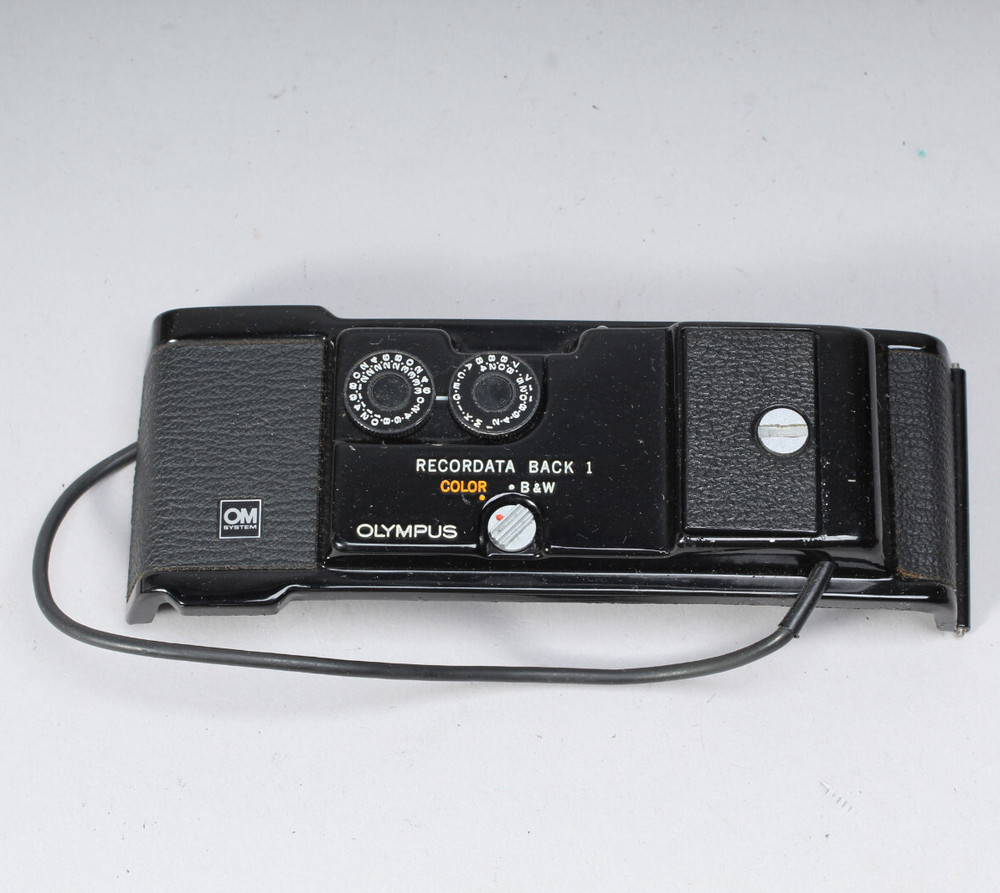 BLACK PAINT OLYMPUS OM RECORDATA BACK 1 UNTESTED FOR OM-1