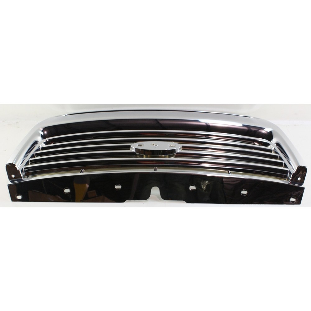 Grille For 2006-2008 Ford Explorer Chrome Shell and Insert with emblem provision