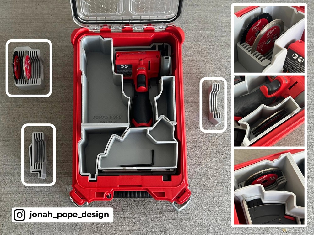 M12 Cut Off Tool Insert for Milwaukee Packout | Jonah Pope (Insert Only)
