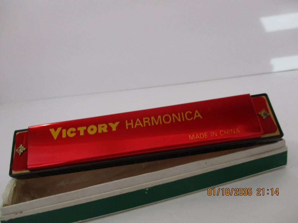 Harmonica "Victory" Red Color With Original Box