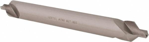 Hertel #7 Plain Cut 82? Incl Angle High Speed Steel Combo Drill & Countersink...