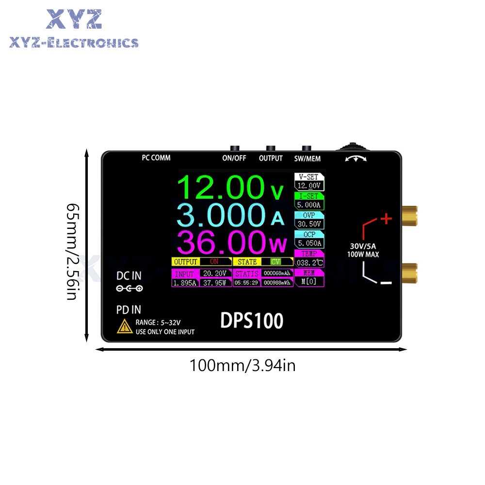 DPS100 CNC DC Adjustable Programmable Voltage Regulator Power Supply 30V 5A 100W