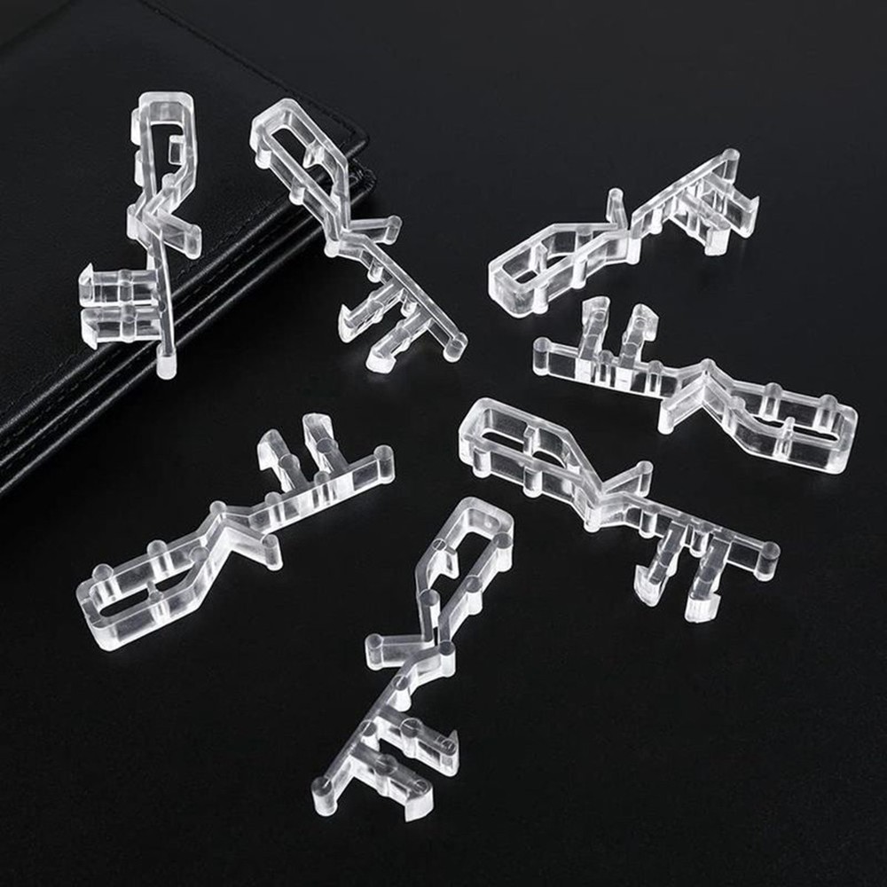 For Window Blind Valance Clips Clear Plastic 24pcs Easy Install Solution