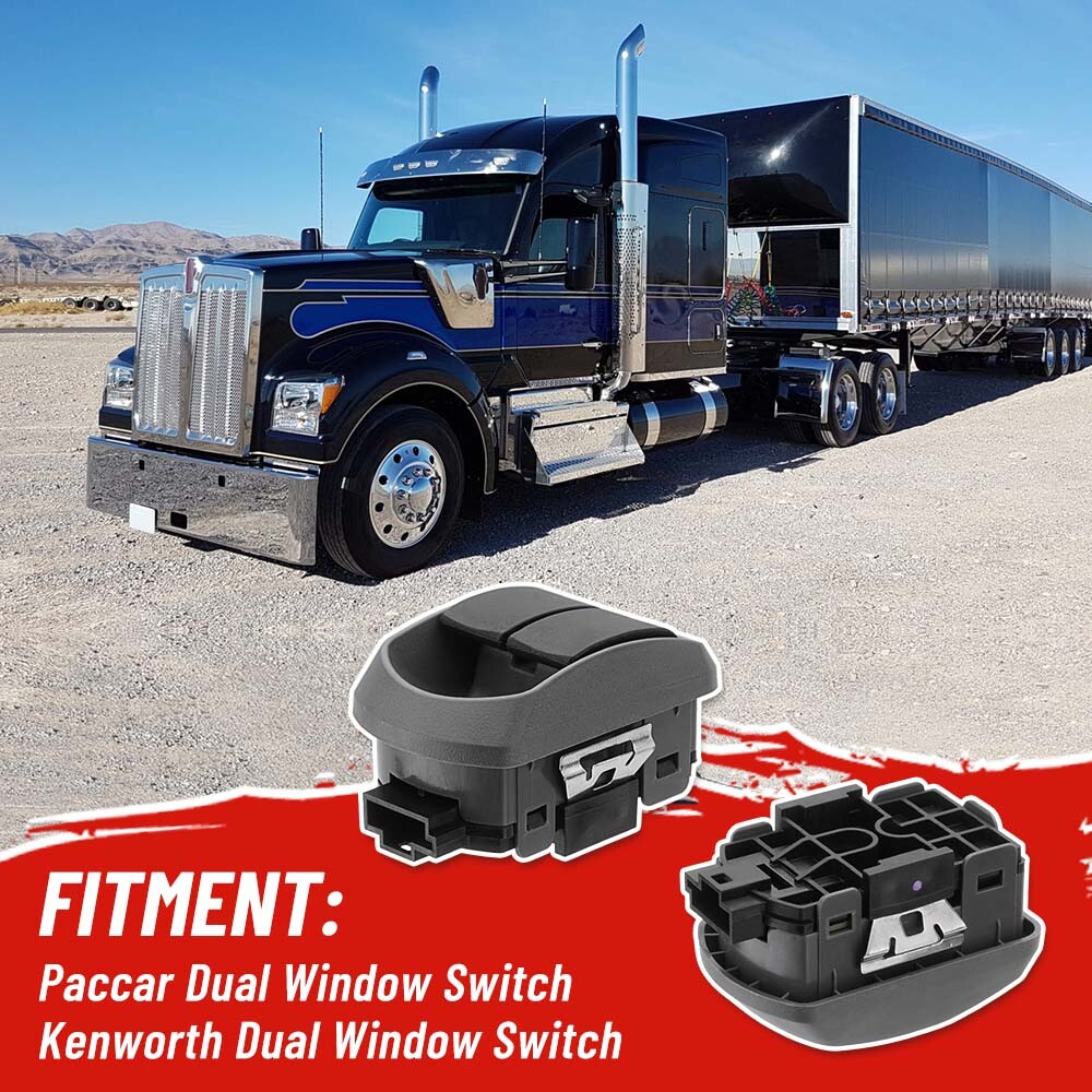 DUAL WINDOW Control Master Switch For PACCAR KENWORTH Lift Window Switch P271069