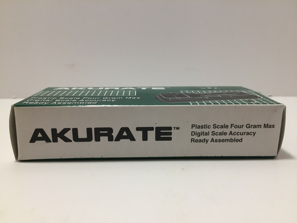 AKURATE Plastic Scale Four Gram Max Digital Scale Accuracy Ready Assembled USA