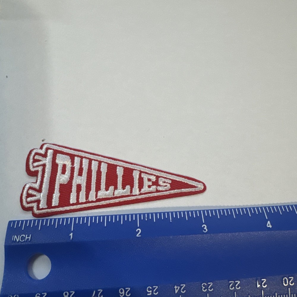 Phillies Flag Embroidered Iron On Patch