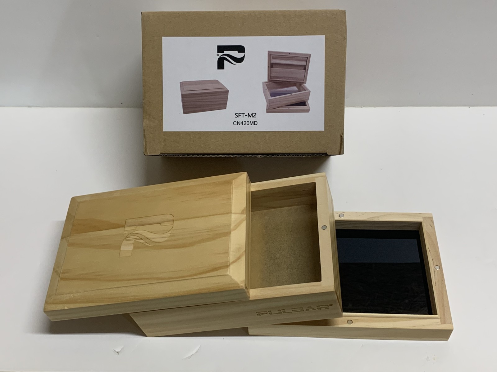 New! PULSAR SIFTER BOX Magnetic Rolling tray/Paper Storage Glass Collection Tray