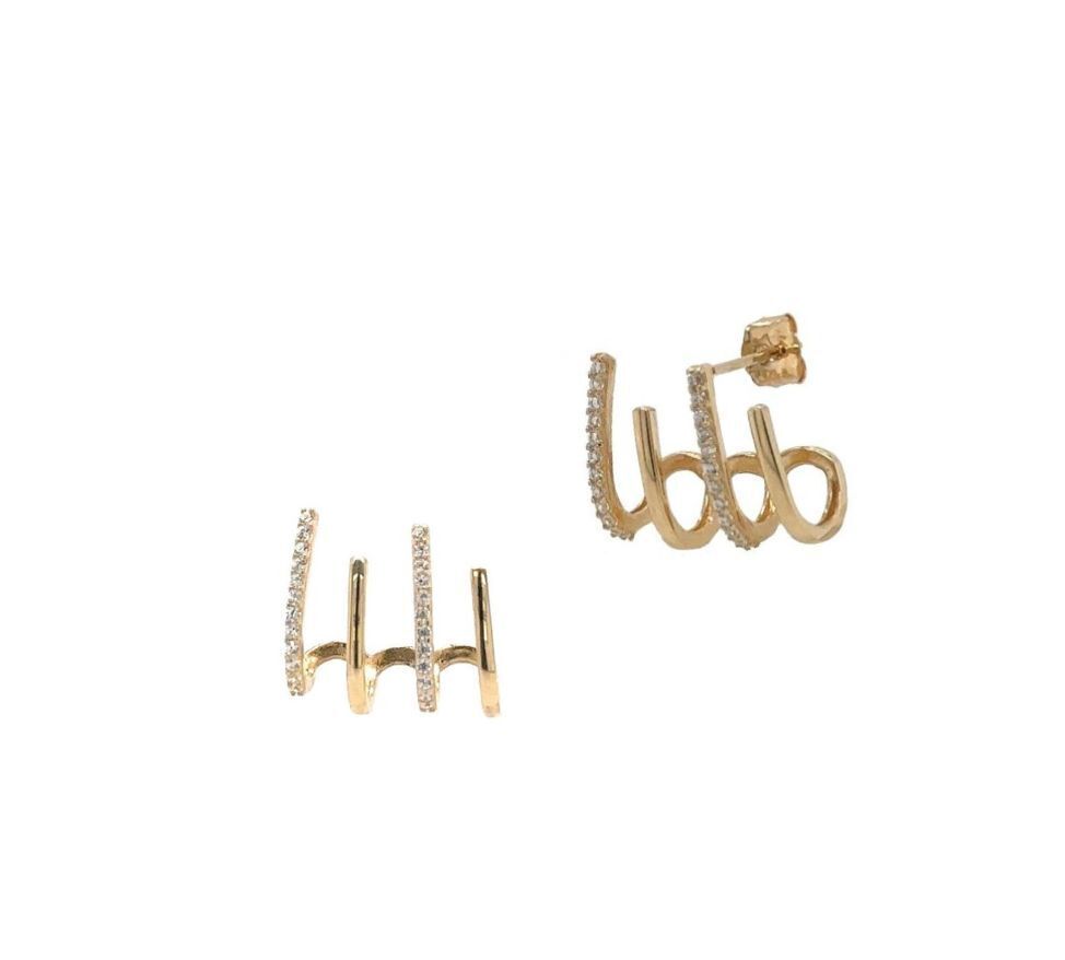 14K Yellow Gold Earrings Push Back