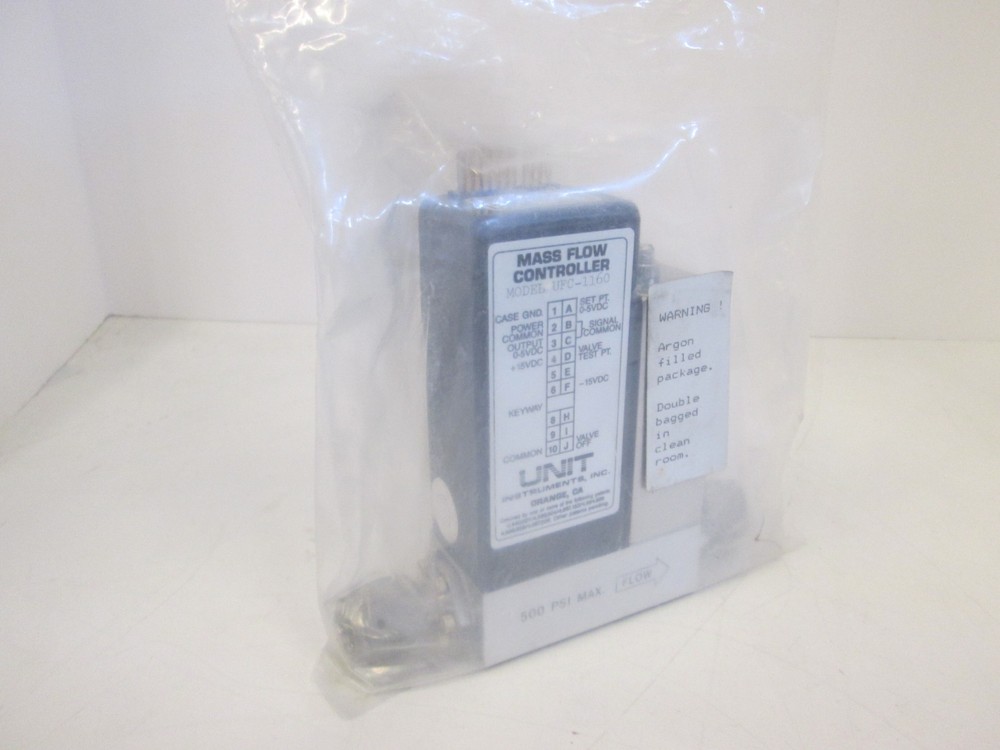 Unit Instruments, UFC-1160, Mass Flow Controller, 2 SLM, HCL, Used