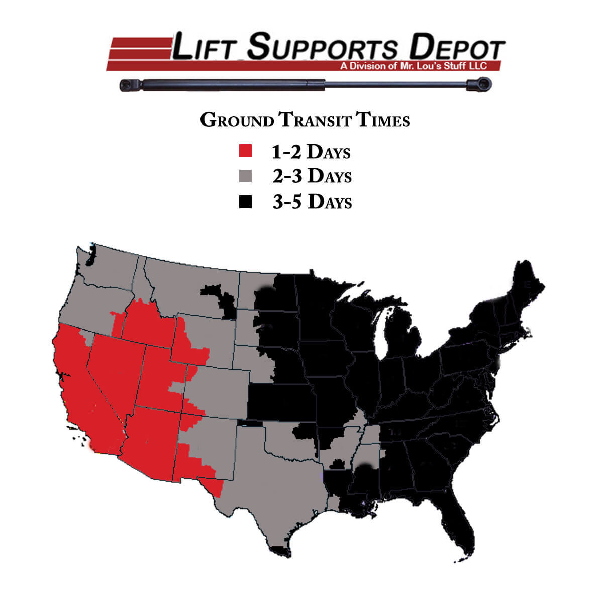 Lift Supports Depot Qty (1) Replaces Case IH 84371064 Lap Bar Assist Gas Strut