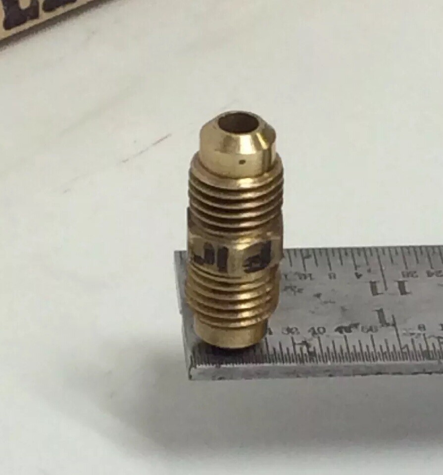 CLEMCO 01944 TLR REMOTE CONTROL TWINLINE HOSE END UNION BRASS COUPLING