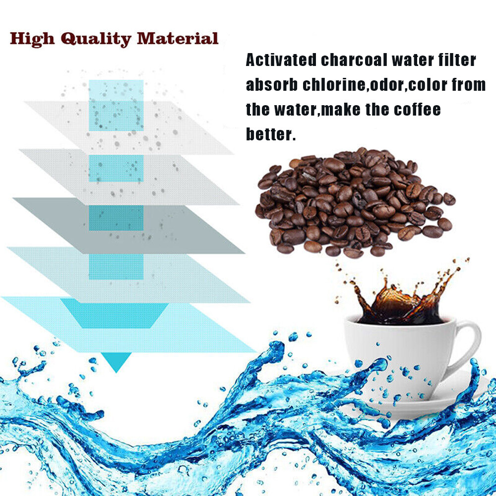 24Pcs Mr Coffee Filters Activated Carbon Water Filter Disc Replacement