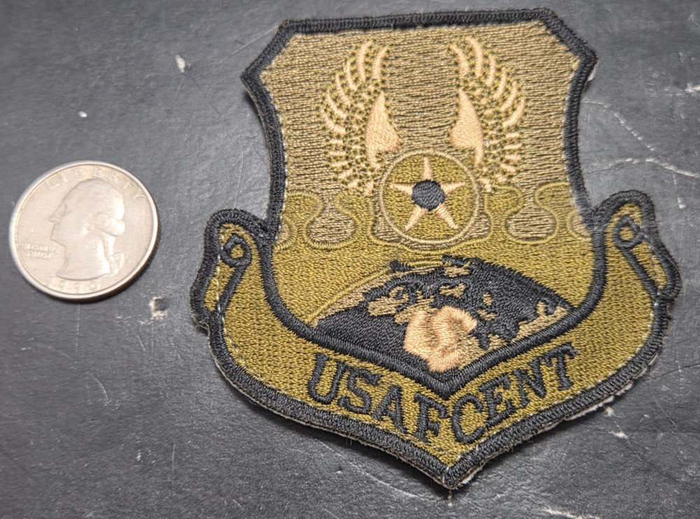 US Air Force USAF Central Command USAFCENT OCP Patch w/ Hook & Fastener Olive