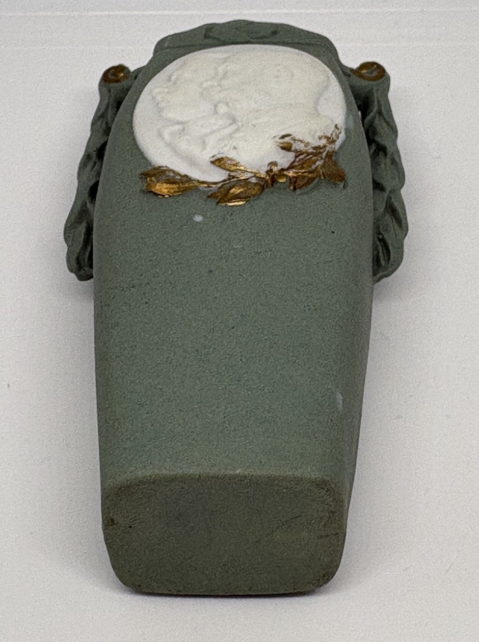 Antique German Commemorative Bisque Vase Kaiser Wilhelm Franz Joseph 1779 c.1914