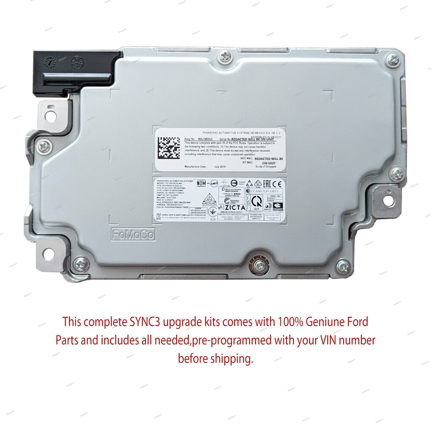 Sync 3 Apim Genuine Ford Oem Navigation 3.4 Latest Maps Free Programming 14g370