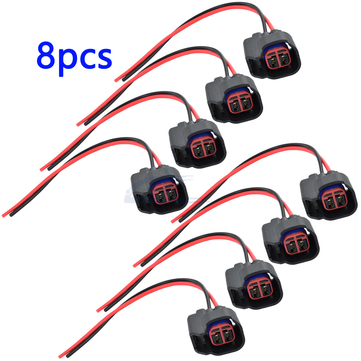 8x Fuel Injector Harness Connector Pigtail for S824 S-824 1P1344 WPT-1051 PT2160