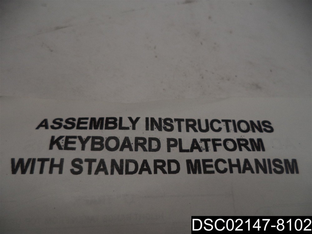 ERGONOMIC CONCEPTS ECI-800-STD Articulating Keyboard Platform w/ Pullout Mouse
